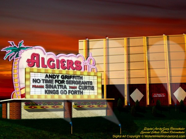 Algiers Drive-In Theatre - Digital Restoration From Waterwinterwonderland (newer photo)